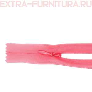 Молния потайная  № 3, 20 см, цв. 335 ярко-розовый п/э пл.9,3 гр/м