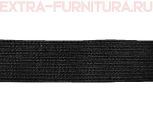 Резинка вязаная, 35мм (+/-2мм), цв.черный (уп.-50м*10 уп) Б