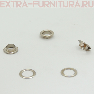 Люверсы 8 мм, (13*8 mm, h=4mm.), никель (уп.500шт) М