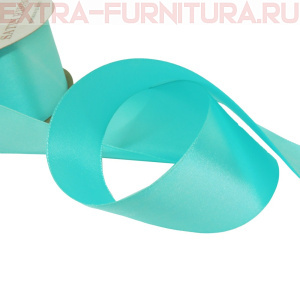 Лента атласная 50 мм цв.144 светло-бирюзовый рул.27,42м