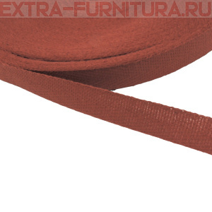 Лента киперная х/б 13 мм, цв.421 терракот, уп.50м (пл.2,8 г/м)