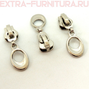 Бегунок декоративный автомат ТР5 никель № 2 (уп. 50 шт.)