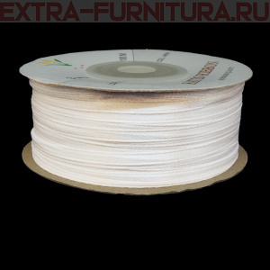 Лента атласная  3 мм  цв. белый рул. 100м