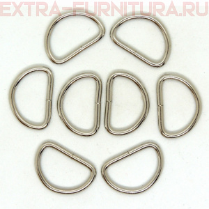 Полукольцо 30 мм (d=2,5 мм), цв. никель, уп.500шт А