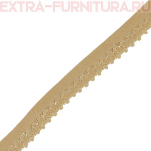 Резинка ажурная 12мм, арт.TBY-S126 цв.бежевый (уп.100м)