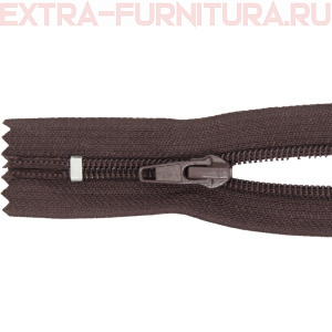 Молния спираль обувная Т7, дл.40 см, цв.304 коричневый