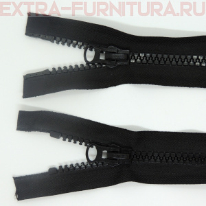 Молния Трактор Т8 2 замка 95см, цв. 322 черный, LOGO