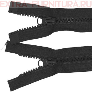 Молния Трактор Т5 2 замка 120см, цв. 322 черный, LOGO