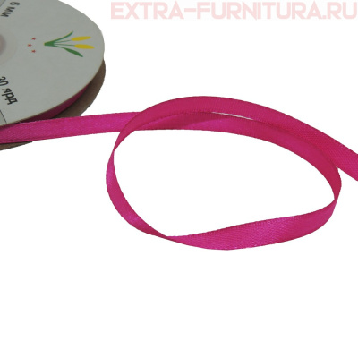 Лента атласная  6 мм  цв.082 сирень рул. 27,42м