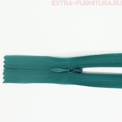 Молния потайная  № 3, 20 см, цв. 257 морская волна п/э пл.9,3 гр/м