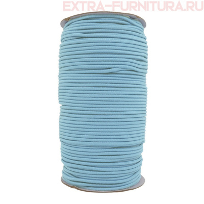 Резинка шляпная 2,5мм цв.331 голубой (уп.100м)