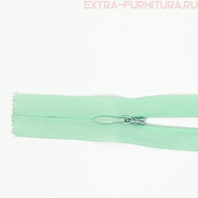 Молния потайная  № 3, 20 см, цв. 197 голубой п/э пл.9,3 гр/м